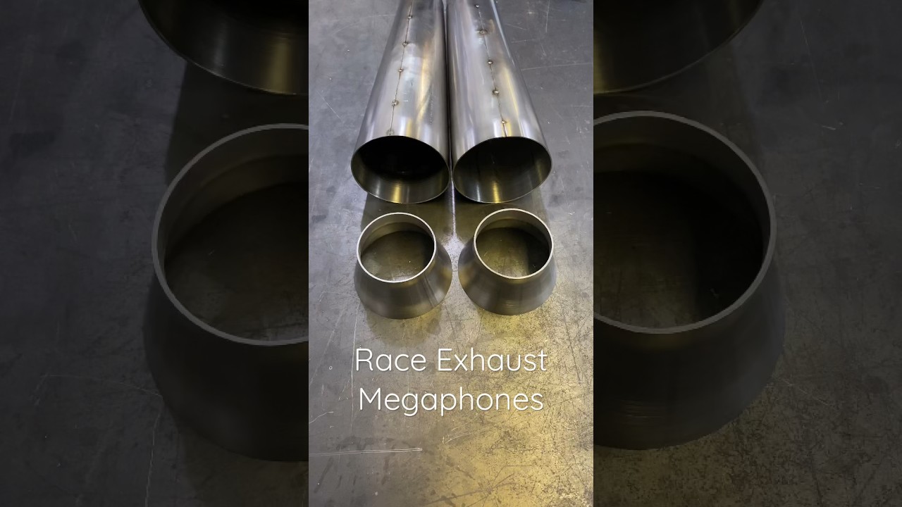 Cone / megaphones we build for our motorcycle racing exhausts