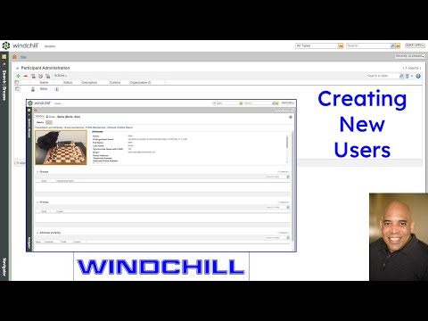 PTC Windchill - Administration | Creating a New User