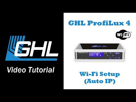 WiFi setup using automatic IP via GHL Control Center (example ProfiLux 4)