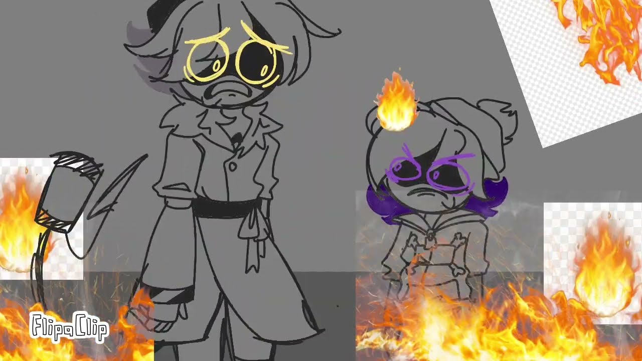 I burnt the water meme || Murder drones || ft  N and Uzi || Gacha club + flipaclip (NEW DESIGN)