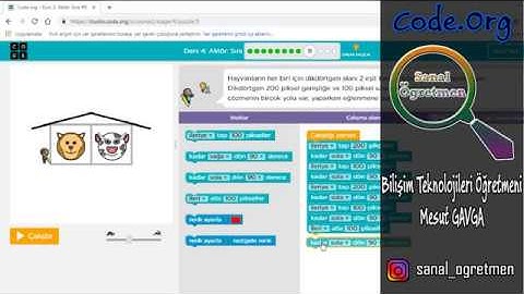 (Code.Org) Kurs: 2 Ders: 4 Aktör: Sıra