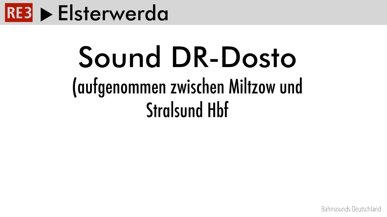DB Regio | Sound DR-Dosto zwischen Miltzow und Stralsund Hbf (mit Ansage)
