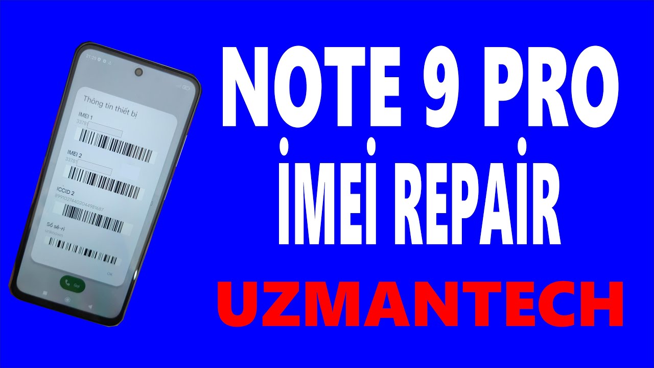 xiaomi note 9 pro imei atma - imei repair 