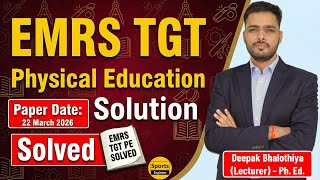 EMRS TGT Ph. Ed. Paper Solution, Analysis & Answer Key (22 March 2026) | Sports Engineer screenshot 2