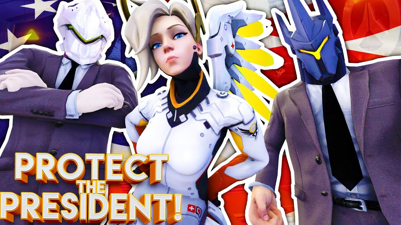 PROTECT THE PRESIDENT!? | OVERWATCH CUSTOM GAME! - YouTube