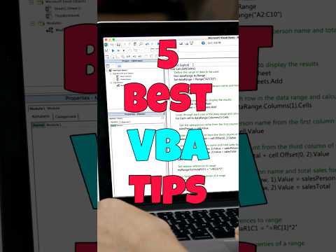 5 Best VBA Practices | VBA to Excel | #shorts #vba #excel #automation