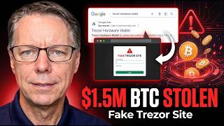 $1.5M Bitcoin Stolen Through Fake Trezor Website | Crypto Scam Alert