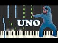 Little Big - Uno (piano tutorial)