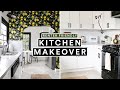 DIY KITCHEN MAKEOVER (Renter Friendly) ✨ DIY Backsplash + Wallpaper!