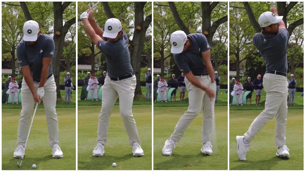 Xander Schauffele Golf Swing Sequence and Slowmotion at Oak Hill 2023