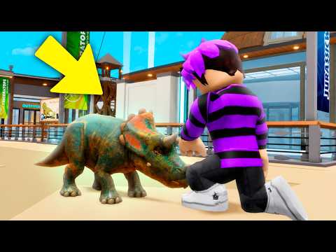 CUIDEI DOS DINOSSAUROS no BROOKHAVEN RP