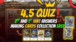 4.5 Quiz 2nd Hint Answer REVEALED 🔥+ Easy Card Collection Guide #pubgmobile #quiz #cards screenshot 2