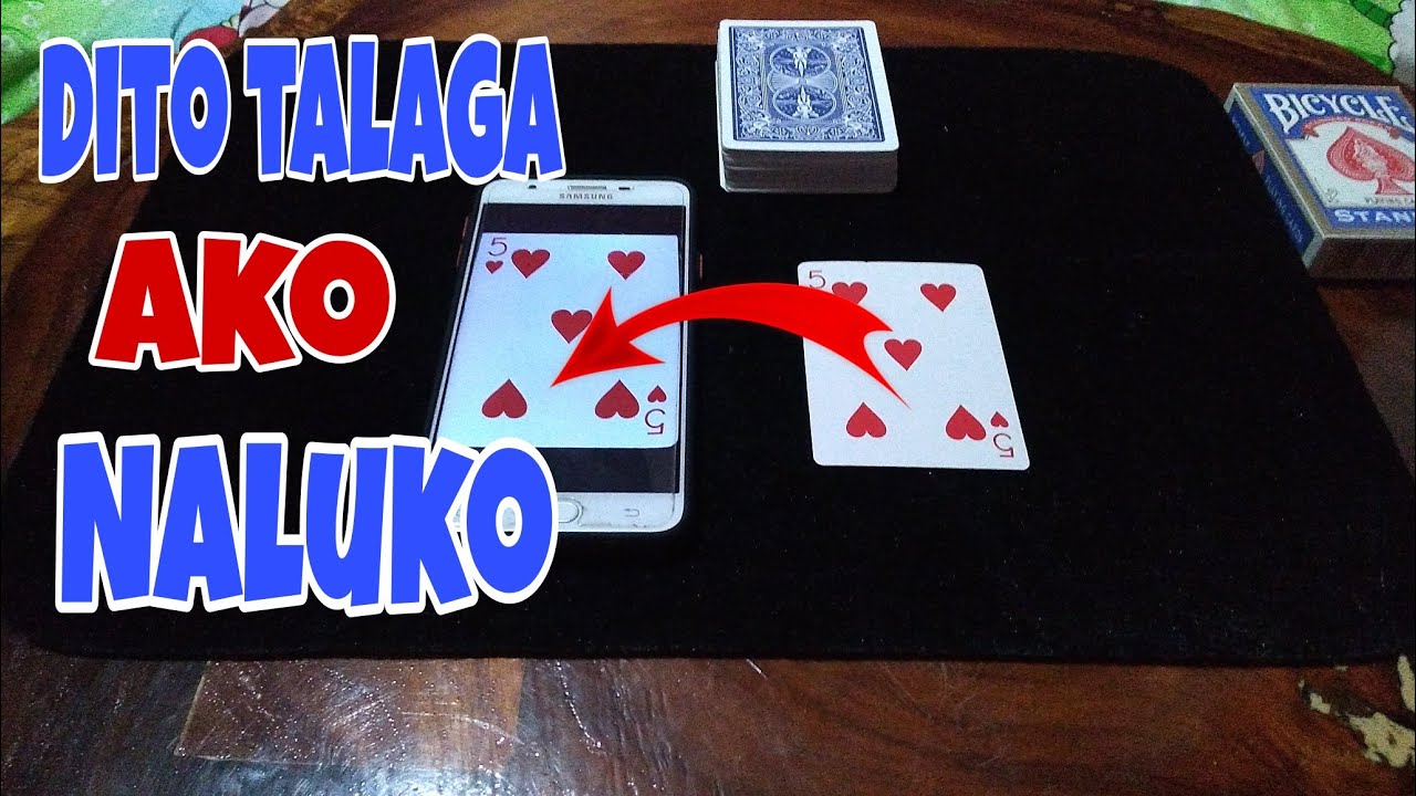 Baraha sa cellphone/ Card trick/tagalog tutorial/ECO Tv YouTube