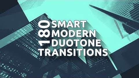 ⚙️🎞️ 180 Smart Modern Duotone Transitions | After Effects Template