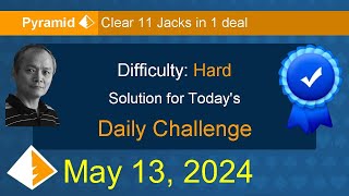 Microsoft Solitaire Collection: Pyramid - Hard - May 13, 2024