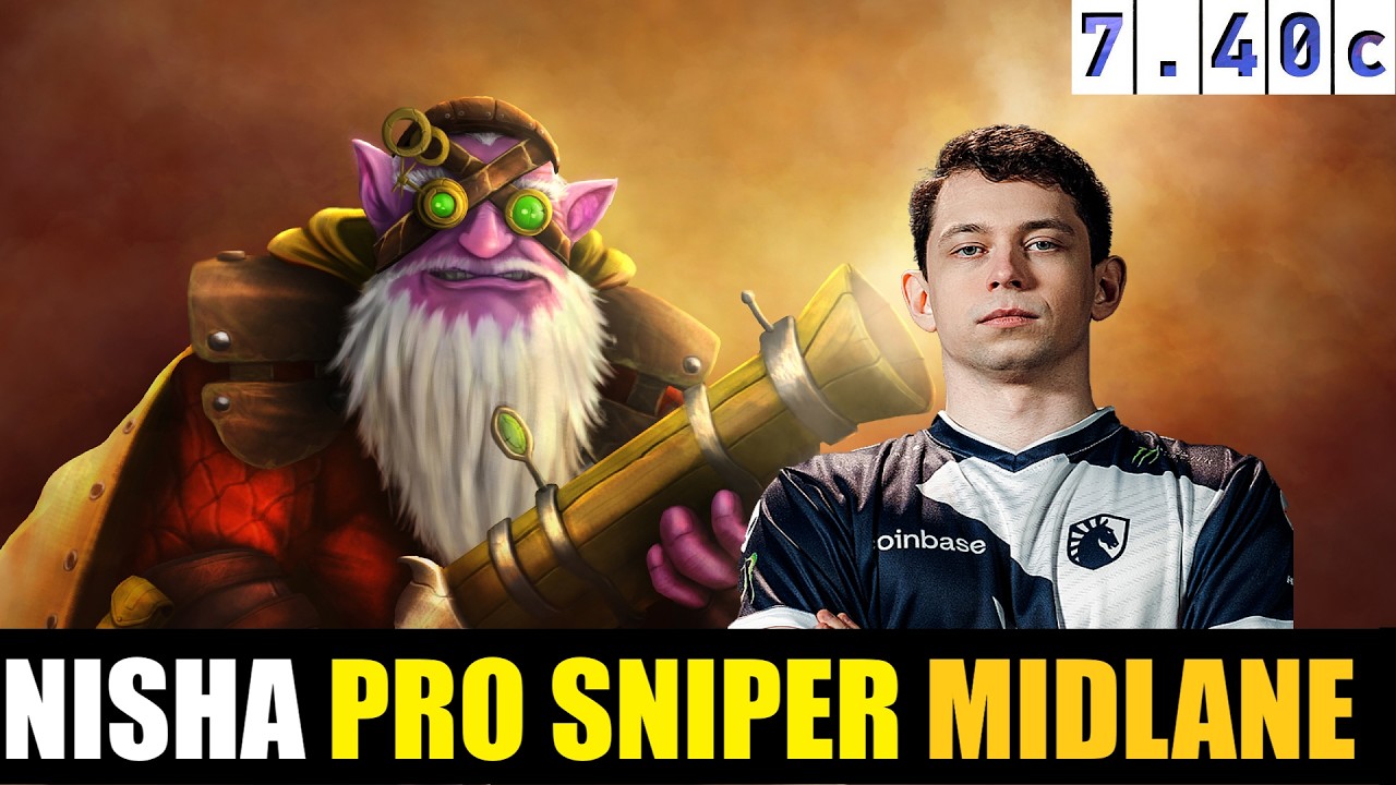 🤯 NISHA [SNIPER] MID 7.40c- DOTA 2 HIGHEST MMR MATCH#dota2  #dota2gameplay