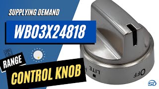 Supplying Demand WB03X24818 Stainless Steel Color Plastic Range Stove Knob
