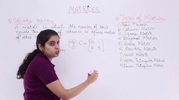 Class 12th – Square Matrix | Matrices | Tutorials Point