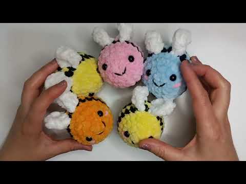 Amigurumi Kadife İpten Arı Yapımı /Crochet Plushie Bee /Bumblebee