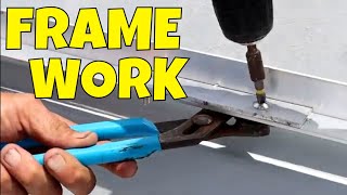 OLD FISHING BOAT RESTORATION PT 3 CASTING DECK FRAME WORK BATTERY BOX GANG SWITCH PLATE @thecreativeoutdoorsman981