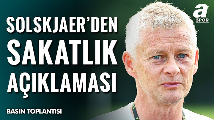 Beşiktaş 1-2 Petrzalka Ola Gunnar Solskjaer Maç Sonu Basın Toplantısı / A Spor / Transfer Raporu