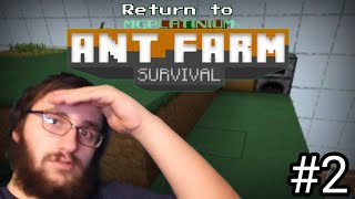 Minecraft: Return to Ant Farm Survival (Part 2) | COMPLETING SOME ACHIEVEMENTS