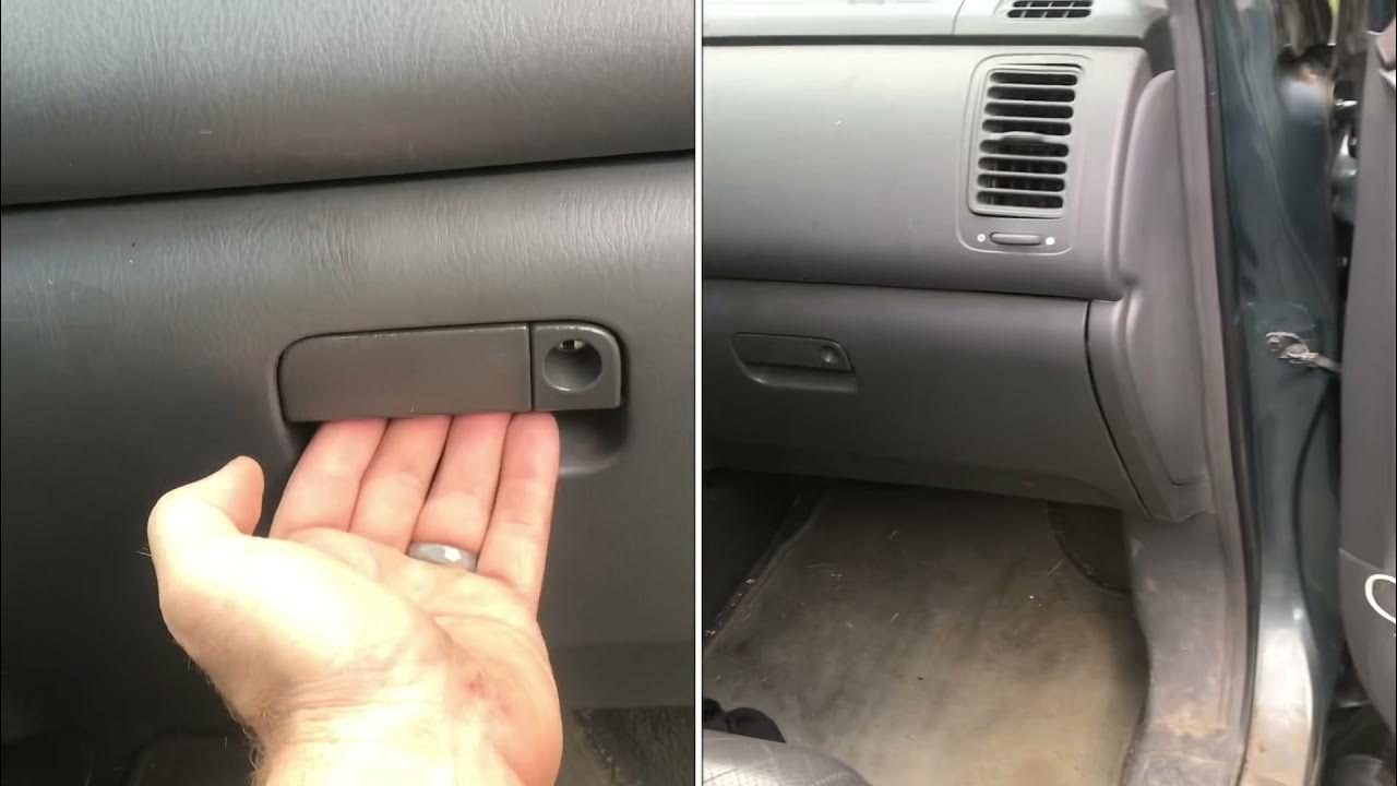 fixing a STUCK “glove box” (honda pilot) won’t open, jammed - YouTube