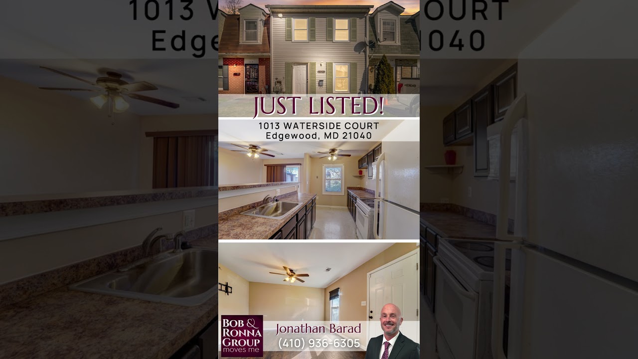 Just Listed! 1013 Waterside Court, Edgewood, MD 21040