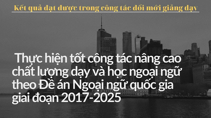 Trường THCS Ngoại ngữ ở đầu