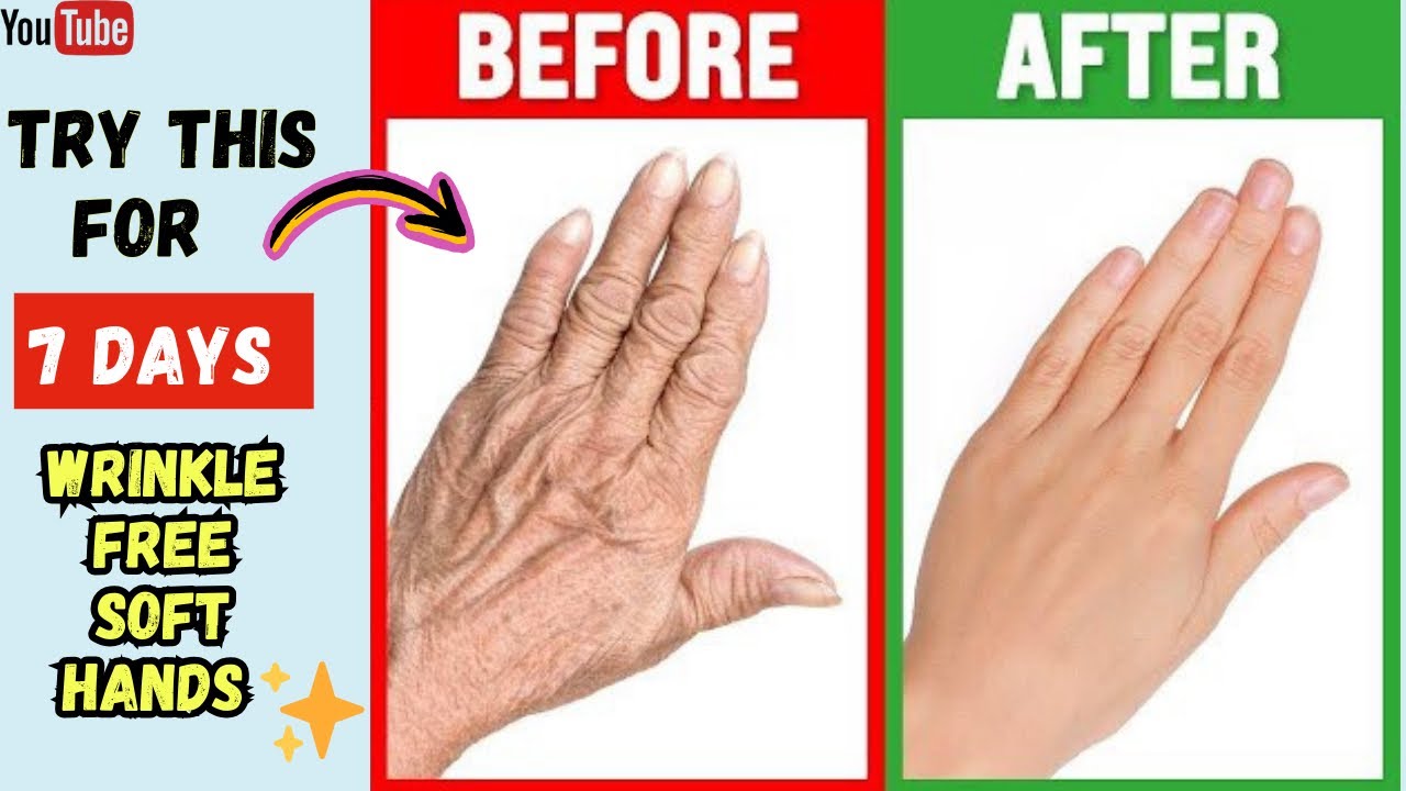 How to make your hands look 10 years younger | Wrinkle free smooth ...