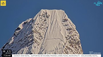WEBCAM NEPAL LIVE: MOUNT EVEREST PANORAMA - LIVE STREAMING FROM HOTEL EVEREST VIEW NEPAL.