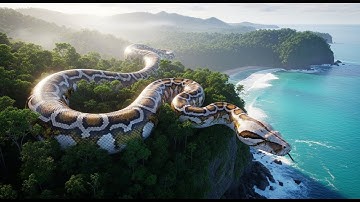 A Girl Alone Surviving In The Forest | The Storm at Sea and the Giant  Python