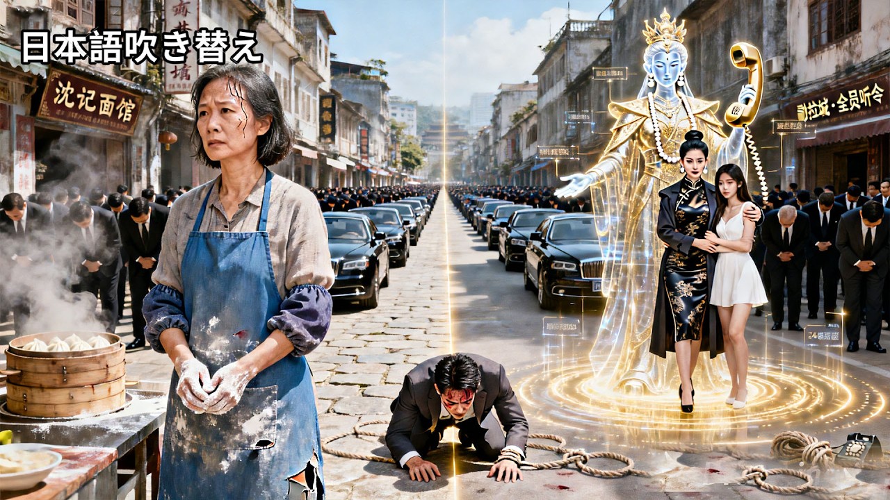 【日本語吹き替え】ラーメン屋の女将の正体は、12都市を跪かせた“鉄血の女王”だった！たった一本の電話でモンラック中の黒道と財閥が集結。娘を奪った傲慢な若様は、今、地面に額を擦りつけて謝罪している。