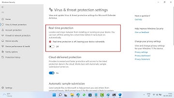 Enable or Disable Windows Defender Realtime Protection in Windows 11