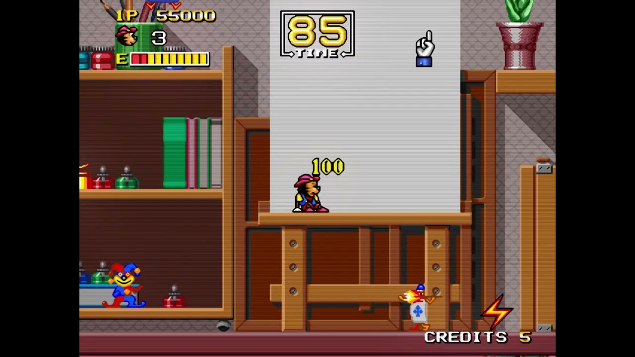 Super Trio Gameplay - Power Mod (MAME - ARCADE)