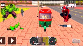 Auto Rickshaw Driving Simulator Tuk Tuk Impossible Auto Stunts Games Auto tuk Androids Gameplay Lv78 screenshot 1