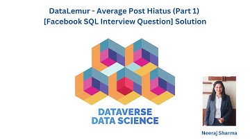 DataLemur - Average Post Hiatus (Part 1) [Facebook SQL Interview Question] Solution