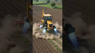 women build a flying jcb | reaches on farm and digging|