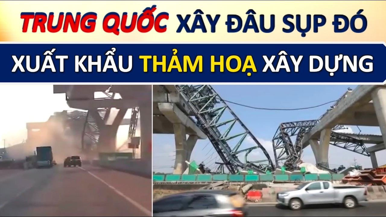 Công Trình do Trung Quốc thầu ở Băng Cốc sụp đổ: Tai Nạn “Vành đai Con đường” Thương Vong Cao