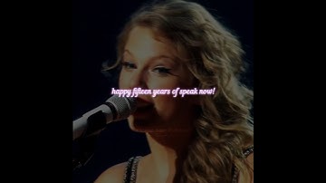 Happy 15th anniversary to Speak Now #taylorswift #speaknow #og #anniversary #swiftie4ever #goviral