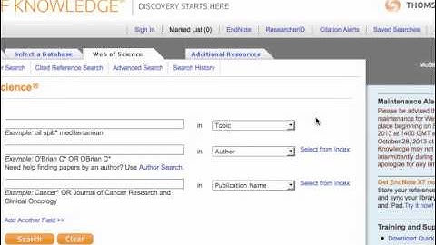 Searching for articles on your topic in Web of Science