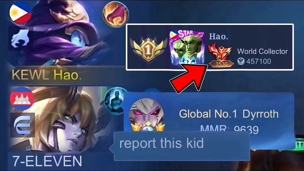 CYCLOPS NO SKIN BUT WORLD COLLECTOR PRANK IN RANK!🗿 (they think im trolling!!🤣) - Mobile Legends