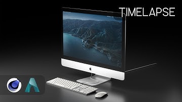 3D Modeling an iMac Screen in C4D & Arnold (Timelapse)