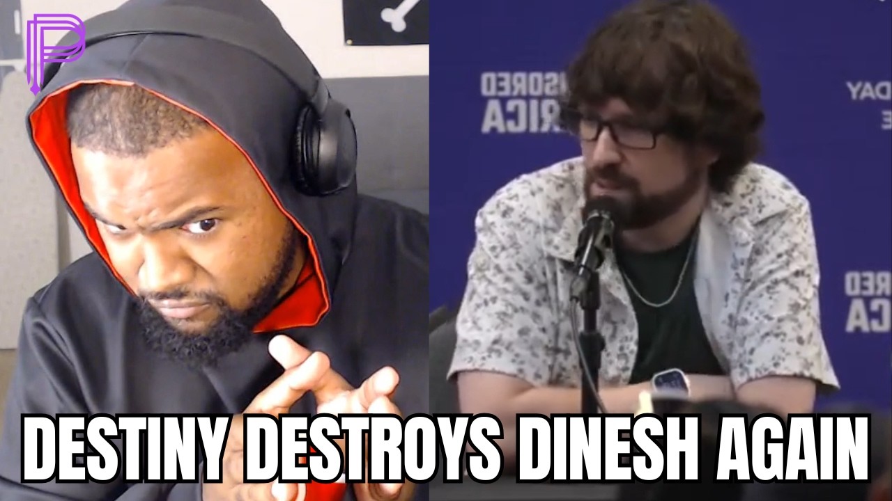 Dinesh Gets Cooked Defending TRUMP vs Destiny AGAIN