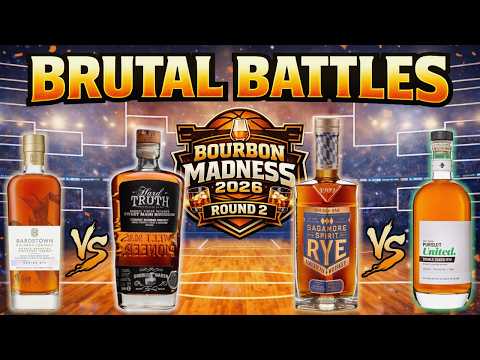 We Tasted 4 Whiskeys Blind — This Got Brutal | Bourbon Madness 2026 Round 2 thumbnail