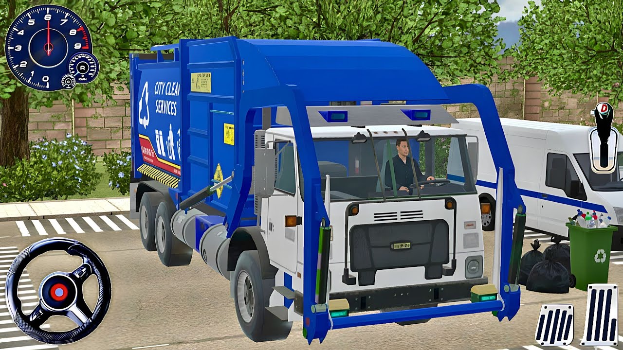 🚛Симулятор мусоровоза 2026 — Реалистичный сбор мусора в городе с помощью симулятора мусоровоза и ...