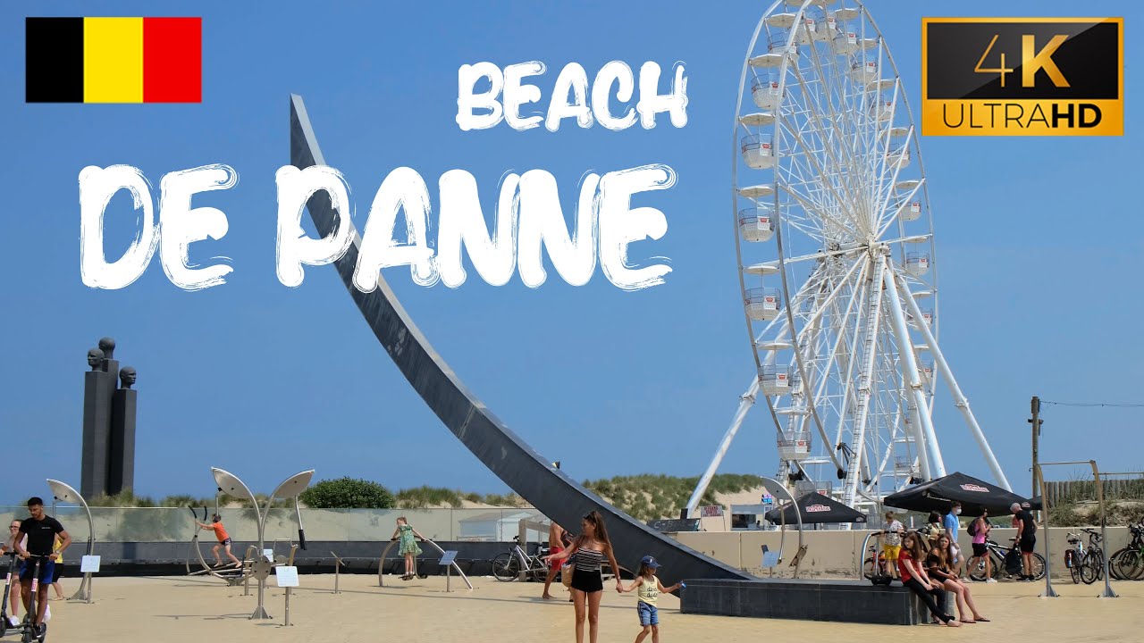 DE PANNE | BELGIUM Walking Tour 4k60fps مدينة دي بان - بلجيكا 2021