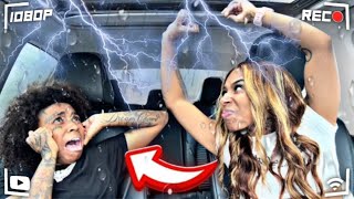 ROLLING ALL THE WINDOWS DOWN WHILE ITS STORMING ☔️ OUTSIDE PRANK ON ANGRY GIRLFRIEND!!