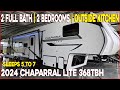2 full bath rv 2024 chaparral lite 368tbh bunkhouse fifth wheel by coachmen rv at couchs rv nation