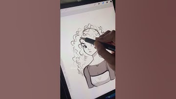 Drawing Curly Hair 👩🏾‍🦱 #procreate #digitalart #curlyhair #Procreatebrushes